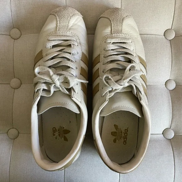 adidas gazelle silver green womens Vintage Adidas Rekord Sneakers Women's US 6 – dla dushy main image 0